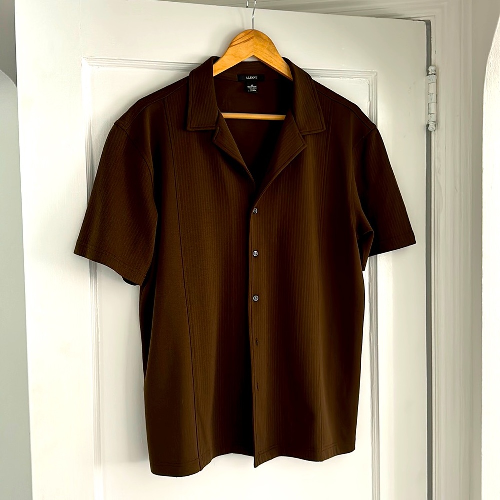 Alfani men's short sleeve button down